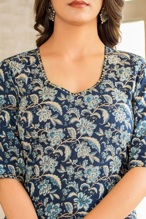 Dhruvi 101 Daily Wear Printed Rayon Kurti With Pant Dupatta Catalog
